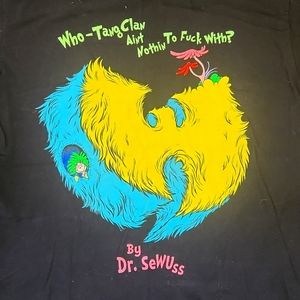 ALEX PARDEE Who-Tang clan ain't nuthin to f*** with WuTang Dr.Seuss parody tee M